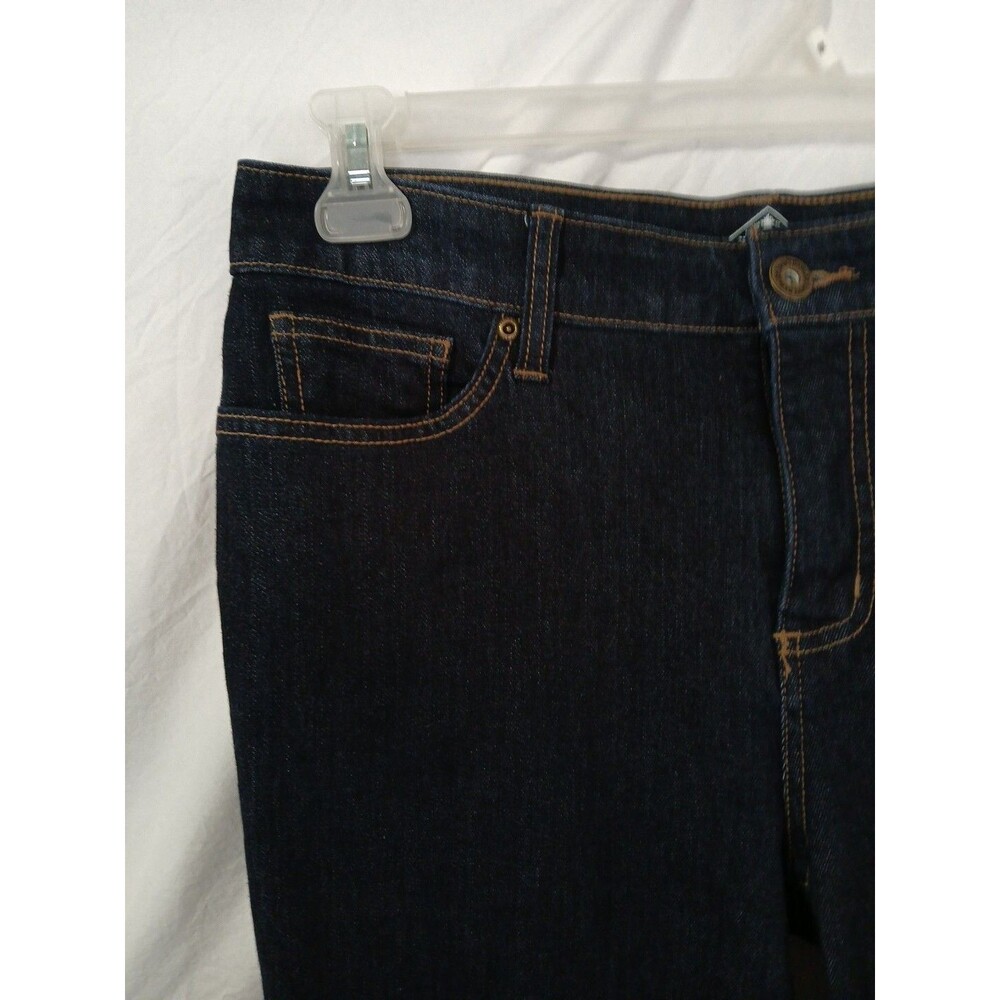St johns Bay Womens Straight Leg Jeans size 10 Dark Wash Denim NEW VERY NICE - Picture 2 of 16